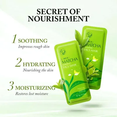 LAIKOU Matcha Sleeping Facial Mask (5 pcs)
